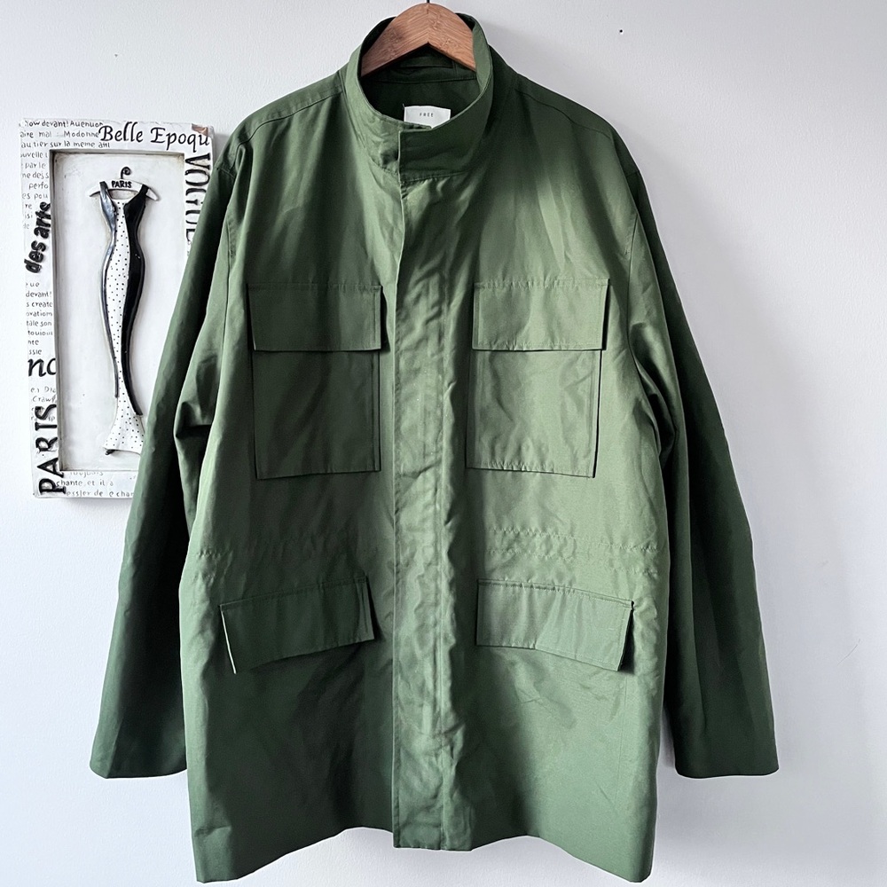 Free Assembly Men’s Green Utility Jacket Size 2XL